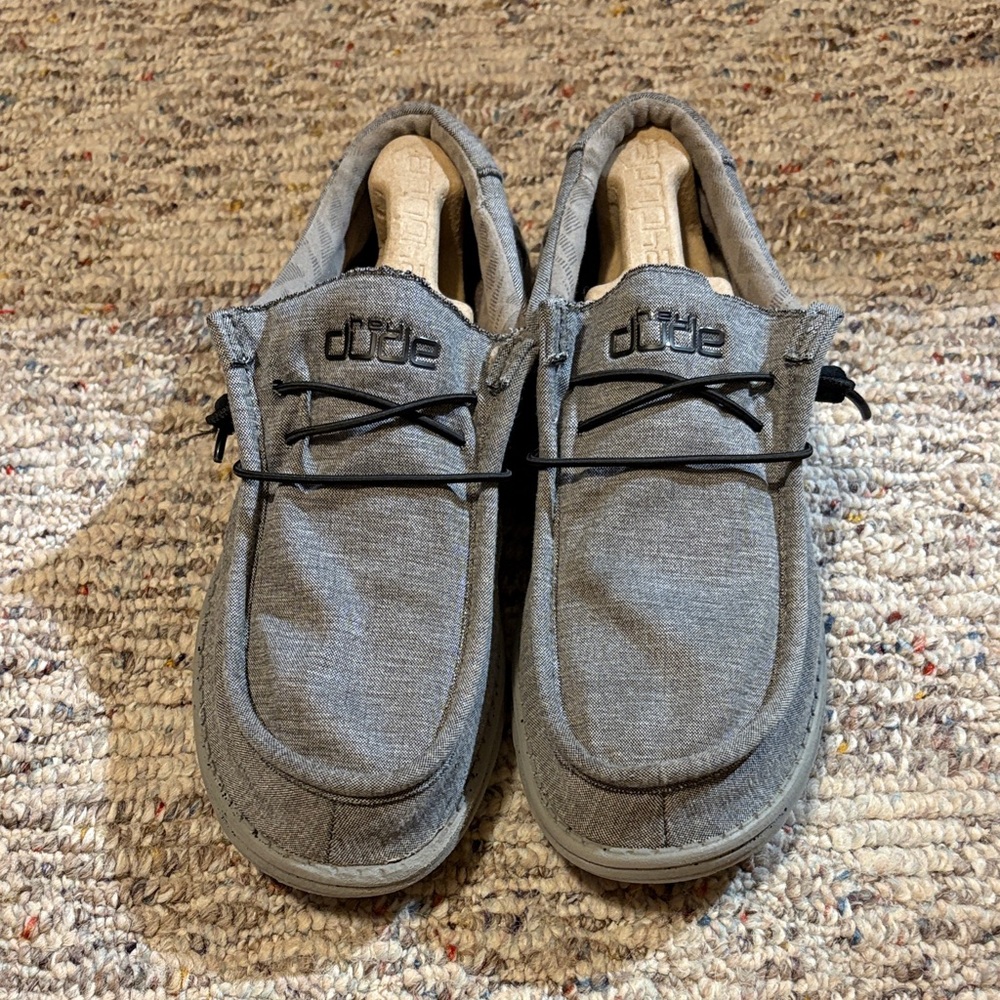 Hey Dude Men's Charcoal Slip-On Loafers